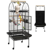 Sinopet 69-inch Large Bird Cage with Stand, Flight Cages for Parakeets & Play Top & Birdcage Cover for African Grey Quaker Amazon Cockatiel Sun Parakeet Green Cheek Conure Lovebird Eclectus Parrot