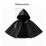 Black Bat Cat Costume with Cloak, Funny Bat Mask and Cat Cloak , Cat Outfit and Hoodie for Cosplay, Halloween, Cat Clothes and Accessories for Indoor Cats, Bat Cat Mask and Apparel, Superhero Easter Pet Costume (Big - Middle)