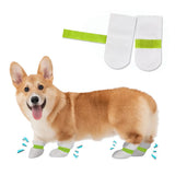 Mochalight 20Pcs Pet Dog Disposable Booties,Waterproof Dirt-Proof Outdoor Puppy Shoes Paw Protection with Adjustable Straps for Small and Medium Dogs M Size