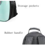 MYKOMI Pet Travel Carrier, Cat Dog Dome Space Capsule Bubble Backpack, Portable Waterproof Breathable Knapsack for Hiking, Traveling (Green 1)