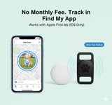 Smart Pet Location Tag with Holder – No Monthly Fee, Compatible with Apple Find My (iOS Only), Lightweight Anti-Lost Locator for Pets, Bags, and Personal Items