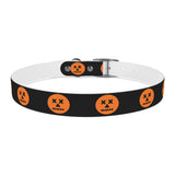 jack-o-lantern print dog collar