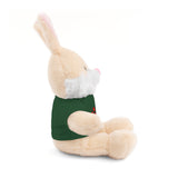 Plush Bear with Paw-Print Tee — Cute Gift for Kids & Pet Lovers