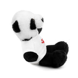 Plush Bear with Paw-Print Tee — Cute Gift for Kids & Pet Lovers