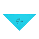 Let It Snow Christmas Pet Bandana