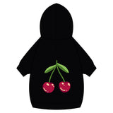 Cherry Pet Hoodie – Cute Navy Blue Dog & Cat Hoodie