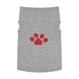 paw print pet tank top