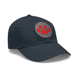 Hat with Paw Print Leather Patch - Pet Lovers