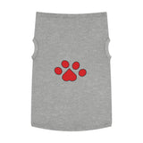 Red Pawprint Pet Tank Top