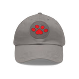 Hat with Paw Print Leather Patch - Pet Lovers