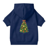 Pet Hoodie with Christmas Tree Design
