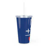 Me + Dog = Love Tumbler with Straw — Cute Pet Lover Travel Cup