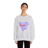 Purple Dog Love Crewneck Sweatshirt