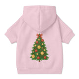 Pet Hoodie with Christmas Tree Design