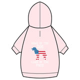 Patriotic Dog Hoodie — “Home of the Dog, Land of the Free”