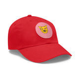 Cap for Cat Lovers with Leather Patch (Round)