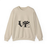 Expressing Love Crewneck Sweatshirt — Romantic Heart Design