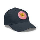 Cap for Cat Lovers with Leather Patch (Round)