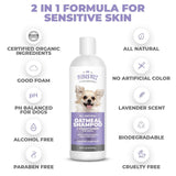 Mighty Petz 2-in-1 Oatmeal Dog Shampoo and Conditioner + 2-in-1 Dog Breath Freshener Spray & Water Additive Bundle