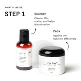 Eye Envy Cat Tear Stain Remover Starter Kit with ProPowder Brush. Stain Solution, Applicator Pads, Stain Powder, and Small Applicator Brush. Tear Stain Treatment Kit. Lasts 30-45 Days. Made in USA.