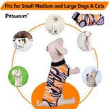 PetWarm Dog Surgery Recovery Suit, Dog Spay Recovery Suit Female and Male, Onesie for Dogs, Spay Neuter Bodysuit for Abdominal Affected Areas Sensitive Skin Areas, Leopard Pattern, Black, XS