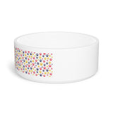 Pet Bowl - Colorful Paw Print Design