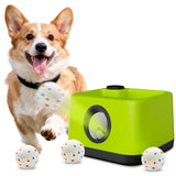 JDXSZ Automatic Dog Ball Launcher: Upgraded Auto/Manual Pet Ball Thrower Toy for Dog Indoor/Outdoor Play Include 4 Chew-Resistant Balls - Home,Park,Yard Dog Self Play Companion for Dog Parent