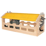 BESNEW Chinchilla Bridge Wooden,Small Animals Wooden Bridge and Platform,Chinchilla Habitat Toys for Squirrel Hamster Ferret Guinea Pig Sturdy Easy to Clean