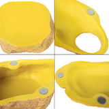 REPTI ZOO Snake Cave and Hides, 3-in-1 Reptile Hide Cave for Snake, Ball Python, Geckos (Large Size)