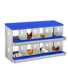 Garvee Chicken Nesting Box, 8 Compartment Metal Nesting Box