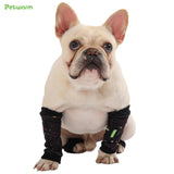 PetWarm Dog Recovery Sleeve 4pcs Set, Dog Leg Sleeve, Ideal for Comfort and Support During Pet Recovery, Suitable for Active or Support Recoverying Pet Use, Black, S