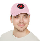 Hat with Paw Print Leather Patch - Pet Lovers