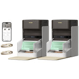 PETLIBRO RFID Automatic Cat Feeders - 2 Cat Wi-Fi Feeders, 3L Auto Dispensers with Light Collar Tag, 1-10 Meals