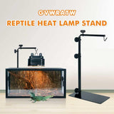 GVWRATW Reptile Lamp Stand, Adjustable 15.5-35 Inch Floor Light Holder for Heat Lamp & Dome, Metal Bracket for Terrarium Lighting & Heating.