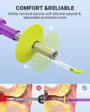 AnyScope Digital Otoscope Compatible with iPhone and Android Devices, HD Ear Camera with Ear Wax Removal Tools, Video Ear Scope Otoscope with Light, Capture Photos and Videos (Purple)