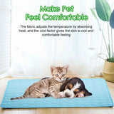 Jaaytct Self-Cooling Mat for Dogs Cats, Summer Pet Cooling Pad Washable Dog Cooling Blanket for Indoor & Outdoor