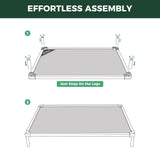 FXW TitanNest Cooling Chew-Proof Elevated Dog Bed for Large Dogs