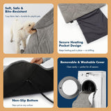 Vagascape Dog Pad (48"x28") - Waterproof Heated Mat & Pet Bed for Indoor and Outdoor Use, Chew Resistant Cord, Machine Washable Cover with Wheat Pattern Quilting, for Cats and Pets