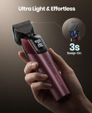 oneisall Dog Clippers for Grooming Thick Hair, Professional 9000RPM 5 Speed with 5 in 1 DLC Blade, 280min Cordless, Low Noise Dog Grooming Kit with 8 Metal Combs Carring Case for Dogs Cats Pet