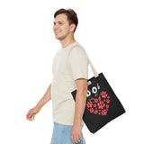 Dog Love Tote Bag - Cute Pet Paw Print Design