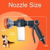 Hecurba 8-in-1 Dog Shower Attachment with Soap Dispenser for Pets Washing