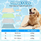 YAWOTA Dog Cooling Mat, 2026 Upgraded Pet Cooling Pad for Dogs Cats, No Water Needed, Ideal for Indoor Outdoor Use, Solid Gel Based Self, Portable Dog Cool Bed for Summer (Gray, Medium)