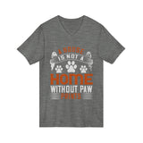 Pet Lovers Paw Print V-Neck Tee