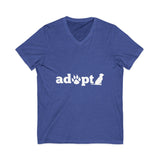 Adopt a Pet V-Neck Unisex Jersey Tee