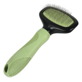 Poodle Pet Slicker Brush - For Dogs, Cats, Rabbits - Matted/Loose Fur, Knots - Suitable for Doodle/Goldendoodle Grooming and Shredding Short/Long Hair (Green)