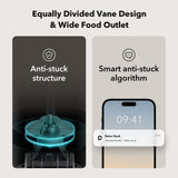 PETLIBRO Automatic Cat Feeder, 5G WiFi Automatic Dog Food Dispenser with Freshness Preservation, 5L Timed Pet Feeder with Low Food Sensor, Up to 10 Meals Per Day, Granary Black