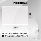 YOILES 3PCS Cat Litter Box Pee Shields,Transparent Easy Clean Splash Guard for Open Top Litter Pan 14.5×11.5in- Litter Box Not Included (3, Clear)