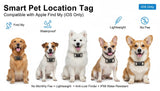 Smart Pet Location Tag with Holder – No Monthly Fee, Compatible with Apple Find My (iOS Only), Lightweight Anti-Lost Locator for Pets, Bags, and Personal Items