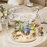 Plastic DIY Fish Bowls - 640oz Round Clear Fish Tanks 5 Gallon Aquarium, Hydroponic Planter, and Multi-Use Container for Flower Vase, Carnival Prizes, Party Centerpieces, and Home Decor