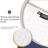 Harrison Howard Dressage Saddle Pad Suede Square English Saddle Pad for Horses Dressage Event - White